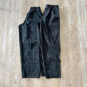 Mens Uncommon Threads Bundle of 2 Black Chef Pants - M